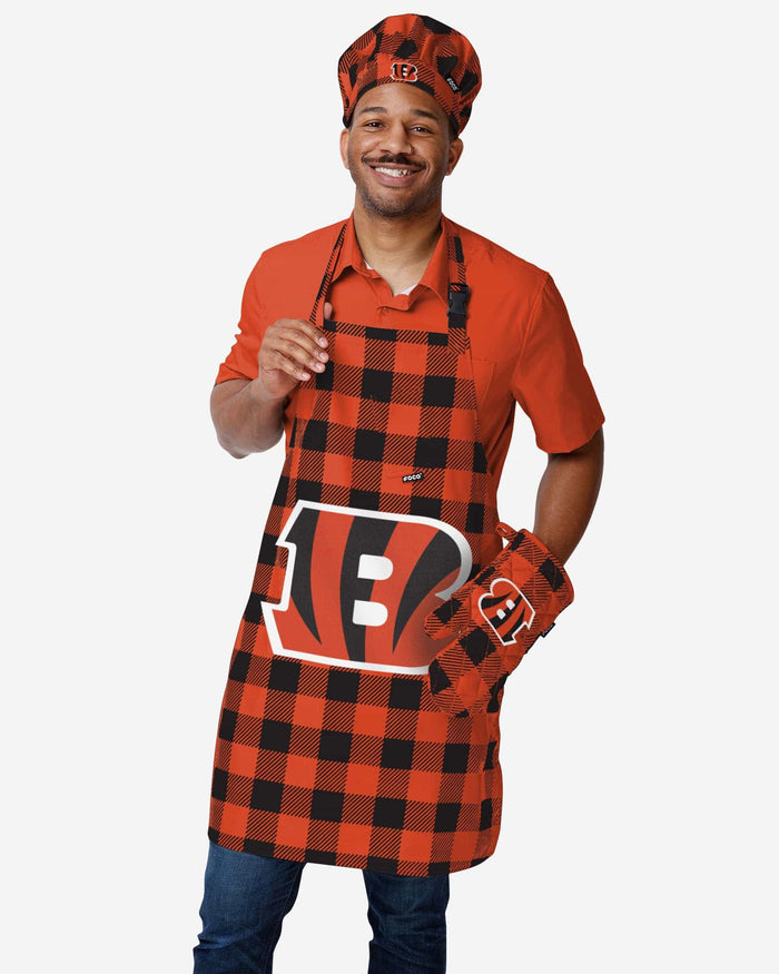 Cincinnati Bengals Plaid Apron FOCO - FOCO.com