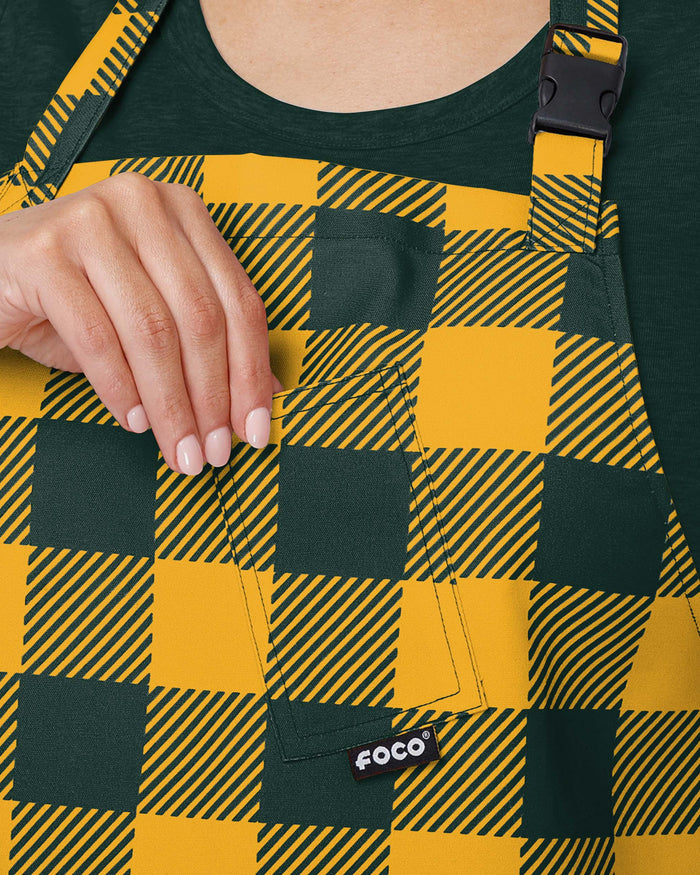 Green Bay Packers Plaid Apron FOCO - FOCO.com