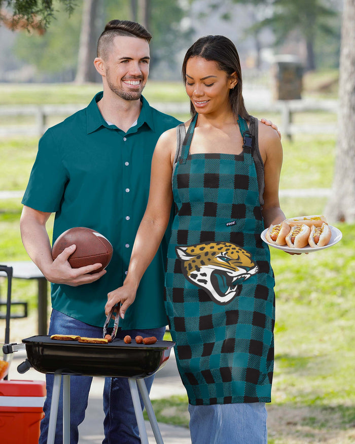 Jacksonville Jaguars Plaid Apron FOCO - FOCO.com