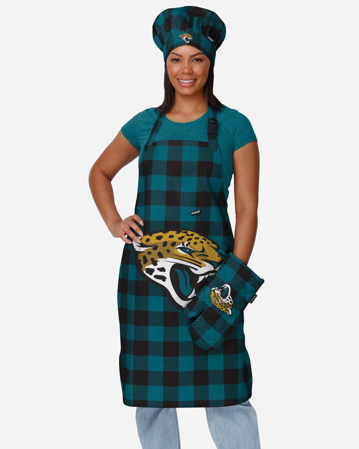 Jacksonville Jaguars Plaid Apron FOCO - FOCO.com