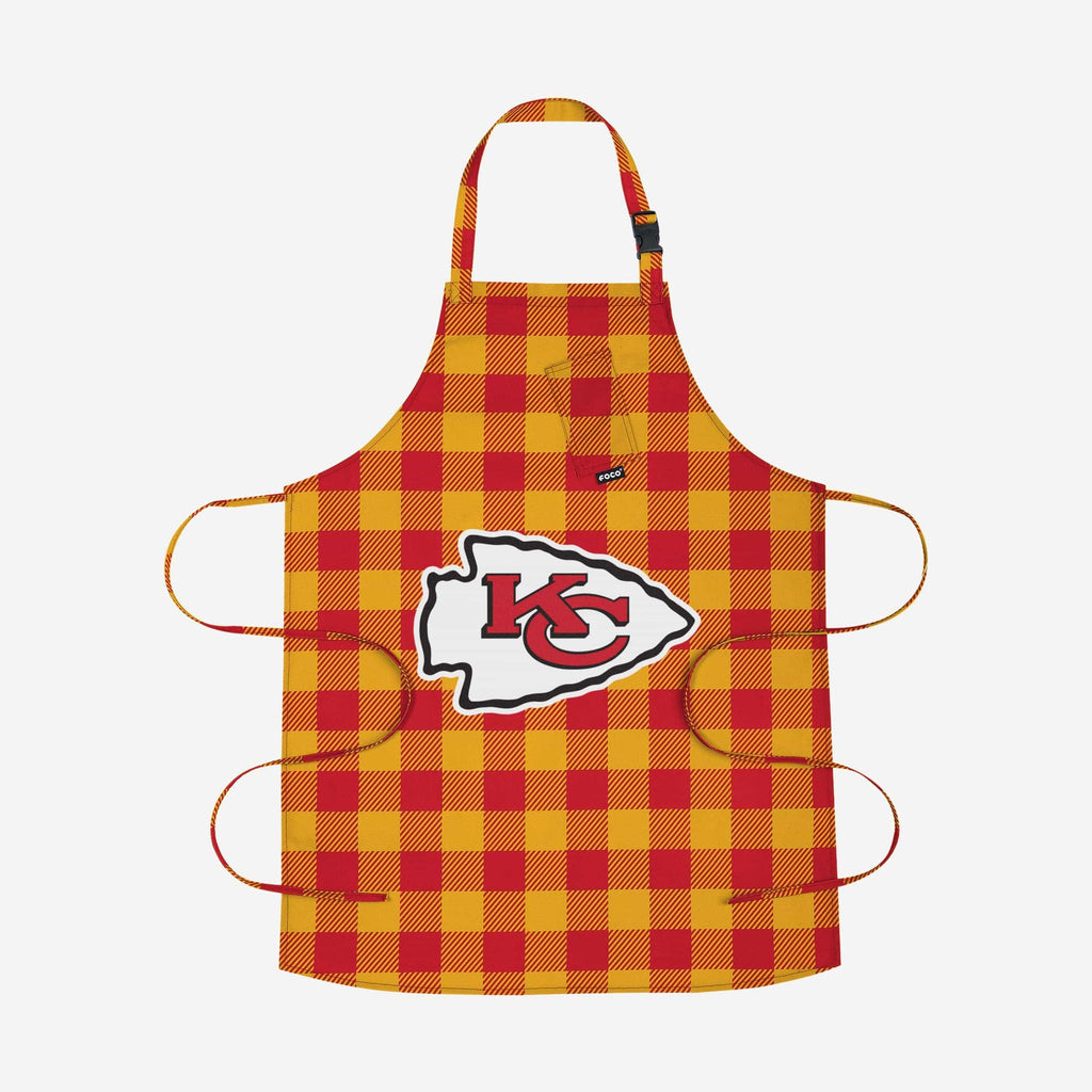 Kansas City Chiefs Plaid Apron FOCO - FOCO.com