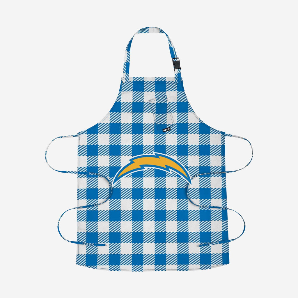 Los Angeles Chargers Plaid Apron FOCO - FOCO.com