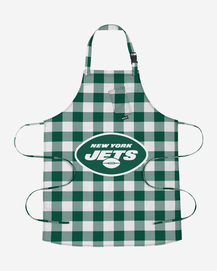 New York Jets Plaid Apron FOCO - FOCO.com