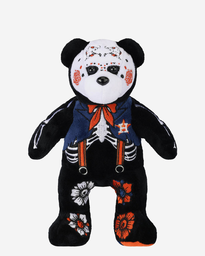 Houston Astros Calavera Team Beans Embroidered Bear FOCO - FOCO.com