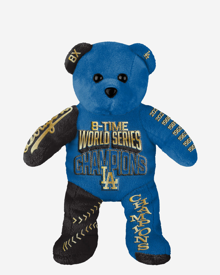 Los Angeles Dodgers 8x World Series Champions Embroidered Bear FOCO - FOCO.com