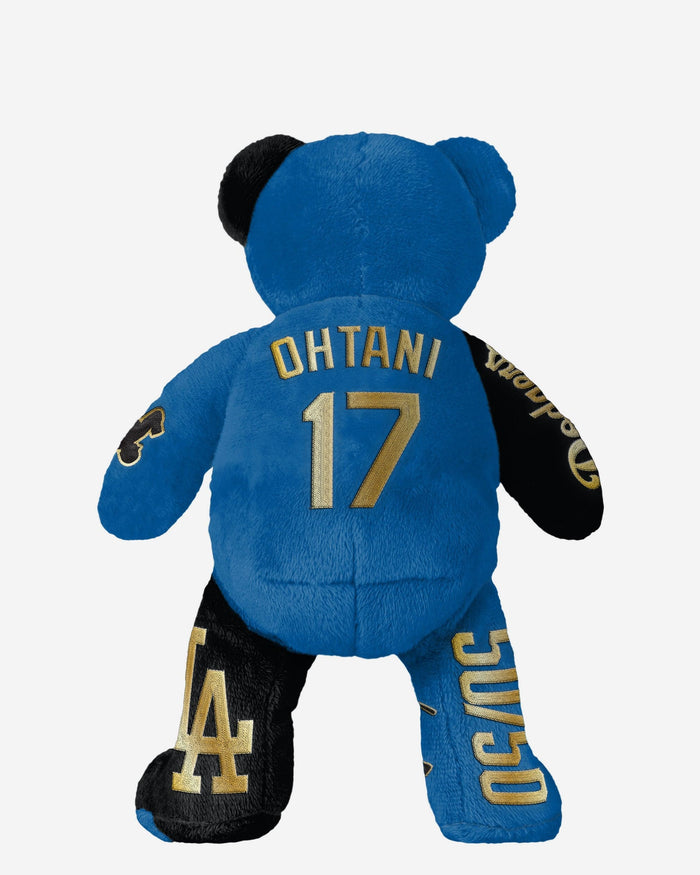 Shohei Ohtani Los Angeles Dodgers 50 Home Runs & 50 Stolen Bases Team Beans Embroidered Thematic Bear FOCO - FOCO.com