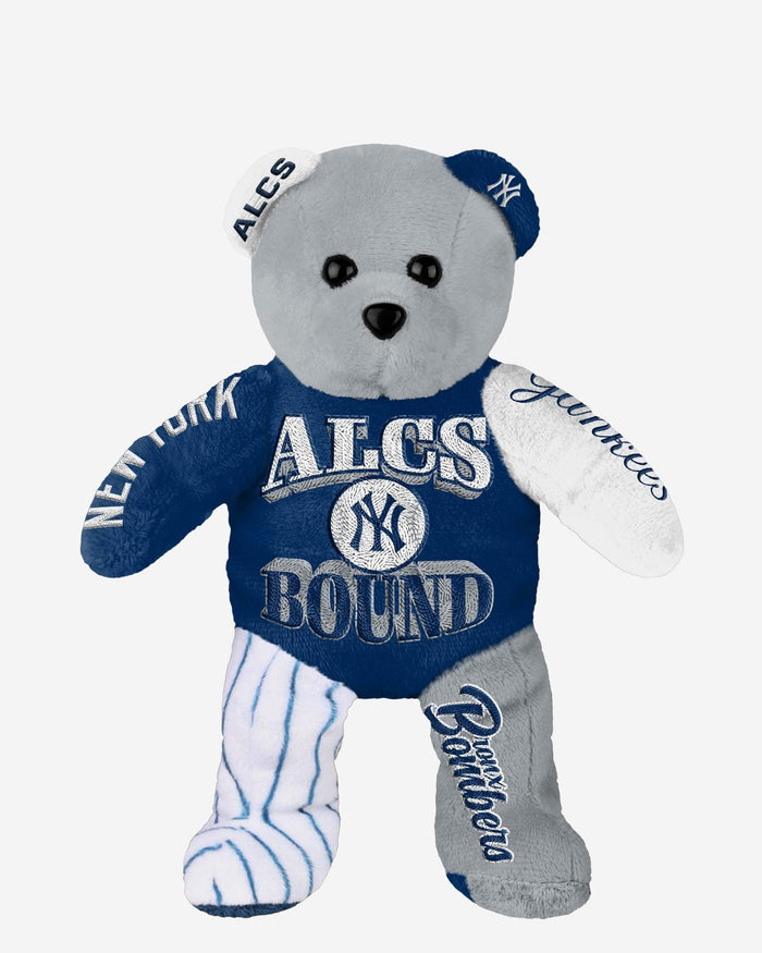 New York Yankees ALCS Bound Team Beans Embroidered Bear FOCO - FOCO.com