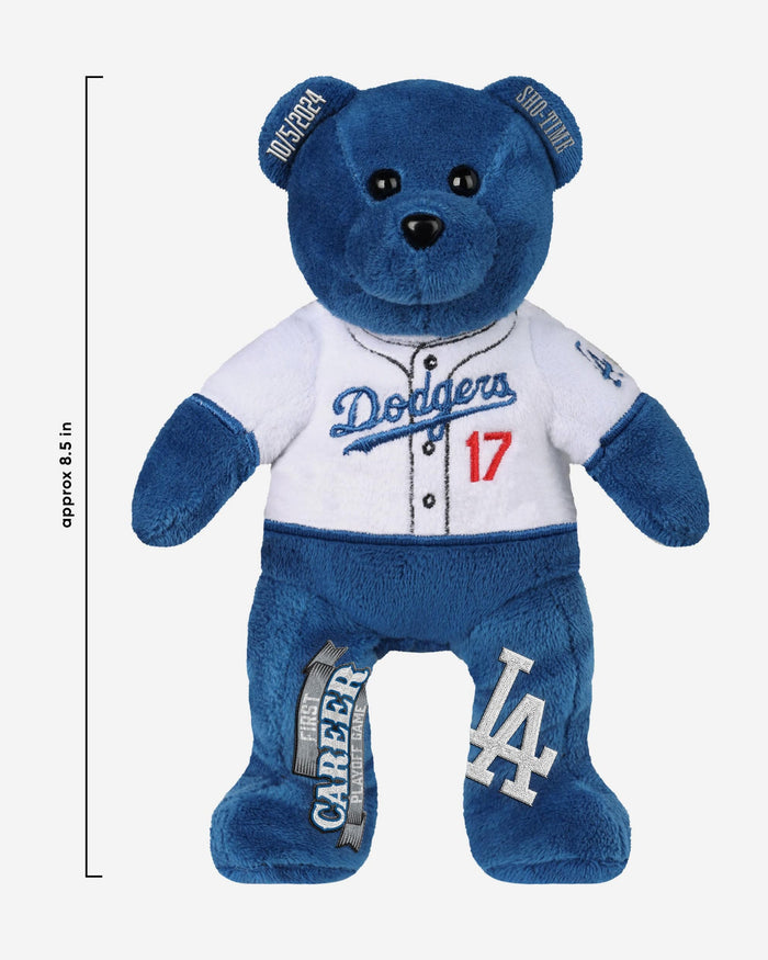 Shohei Ohtani Los Angeles Dodgers First Career Playoff Team Beans Embroidered Player Bear FOCO - FOCO.com