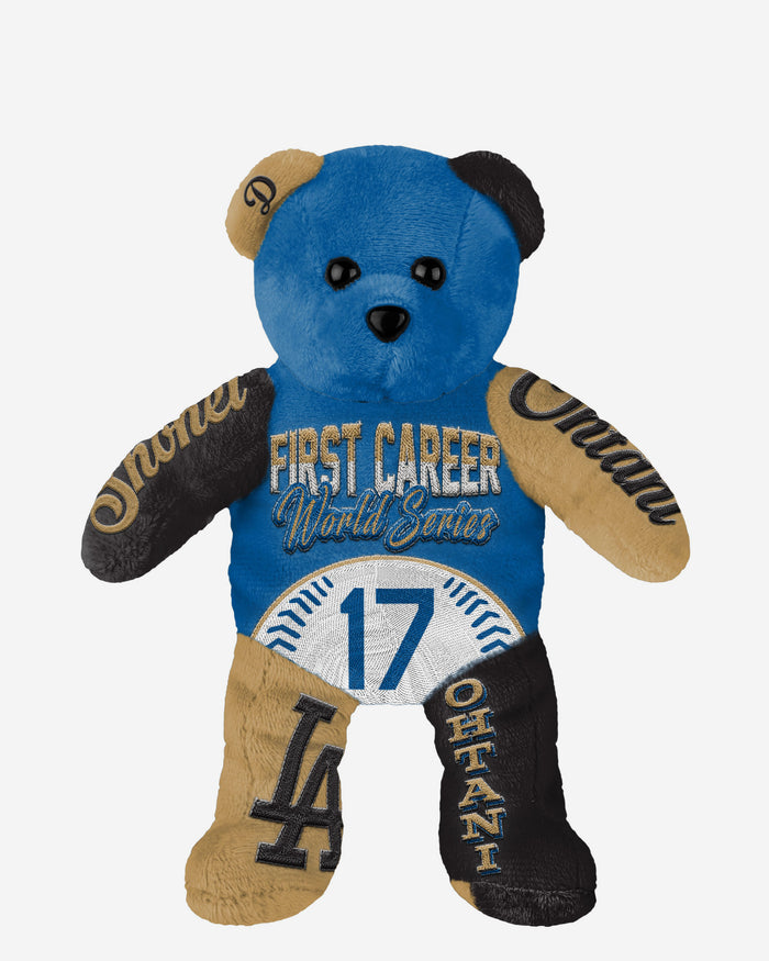 Shohei Ohtani Los Angeles Dodgers First Career World Series Team Beans Embroidered Player Bear FOCO - FOCO.com