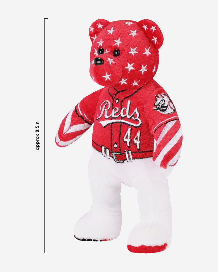 Elly De La Cruz Cincinnati Reds Independence Day Team Beans Embroidered Player Bear FOCO - FOCO.com