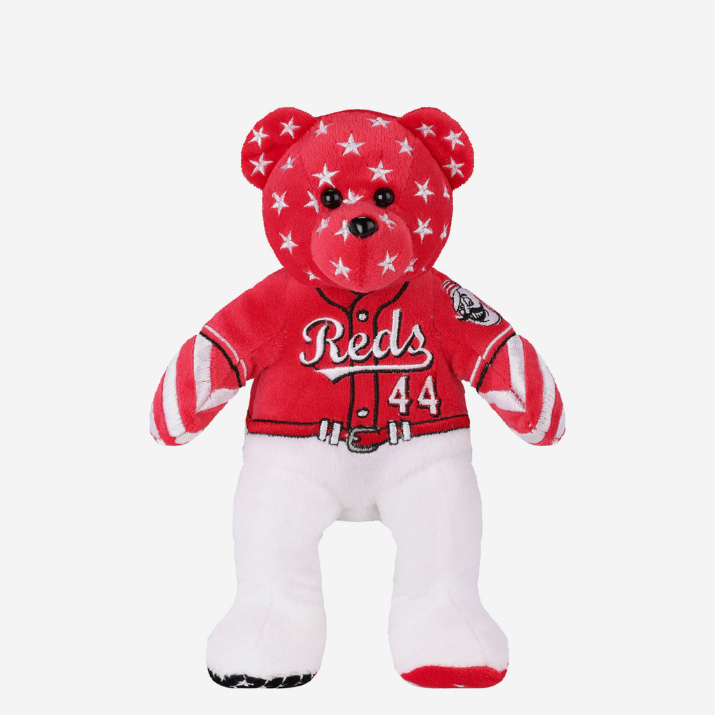 Elly De La Cruz Cincinnati Reds Independence Day Team Beans Embroidered Player Bear FOCO - FOCO.com