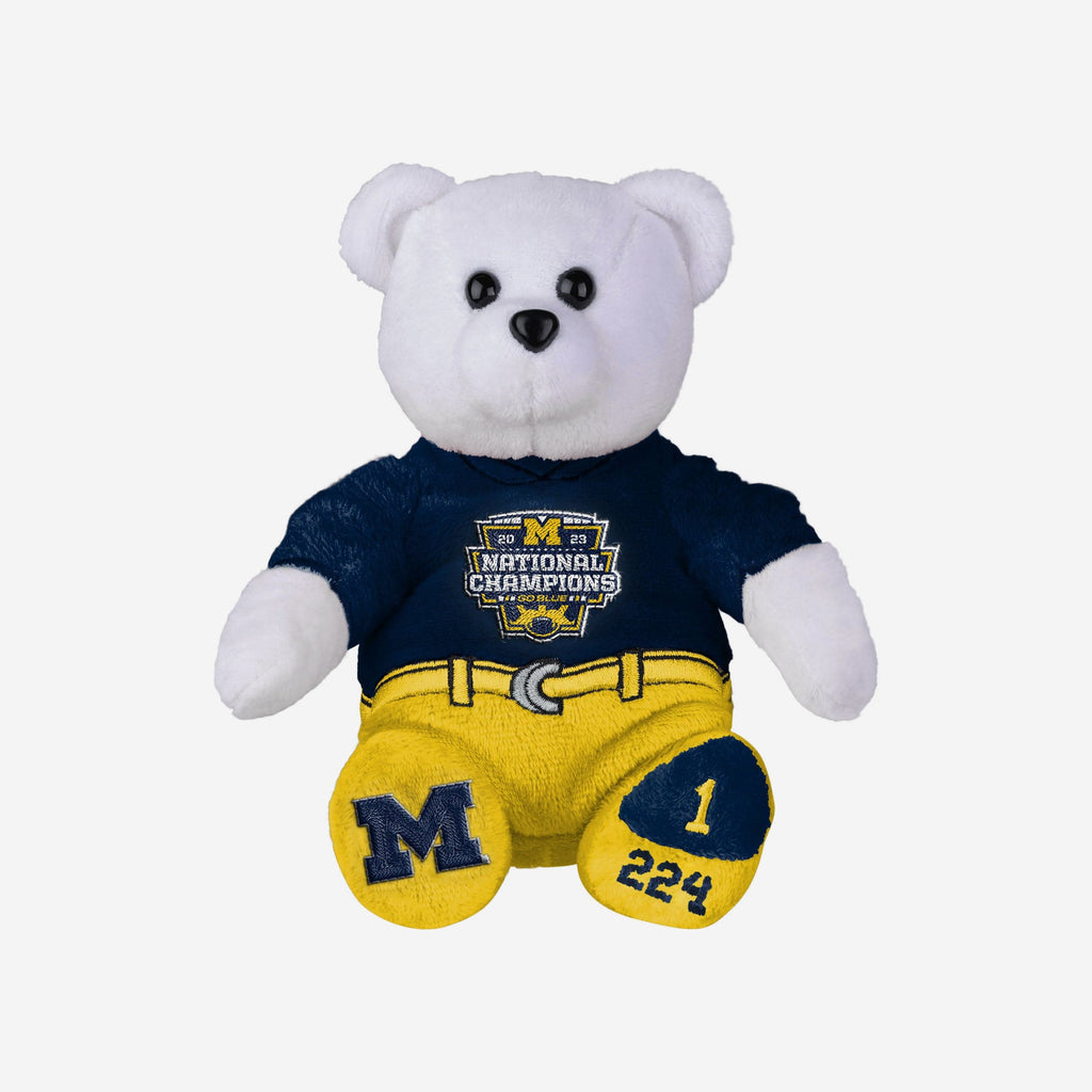 Michigan Wolverines 2023 Football National Champions Team Beans Embroi FOCO