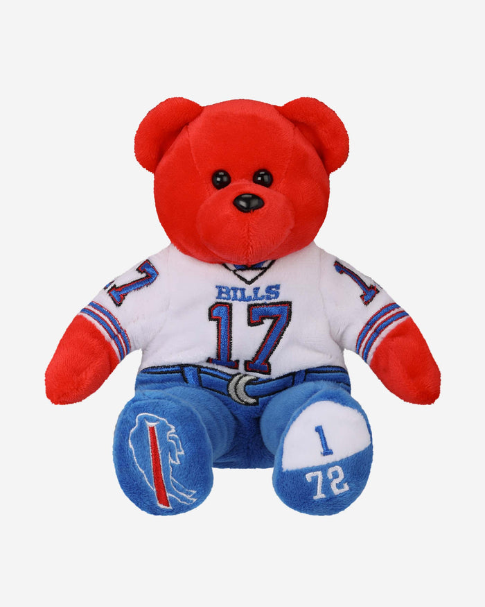 Josh Allen Buffalo Bills Away Uniform Team Beans Embroidered Player Bear FOCO - FOCO.com