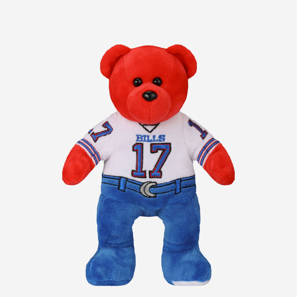 Josh Allen Buffalo Bills Away Uniform Team Beans Embroidered Player Bear FOCO - FOCO.com