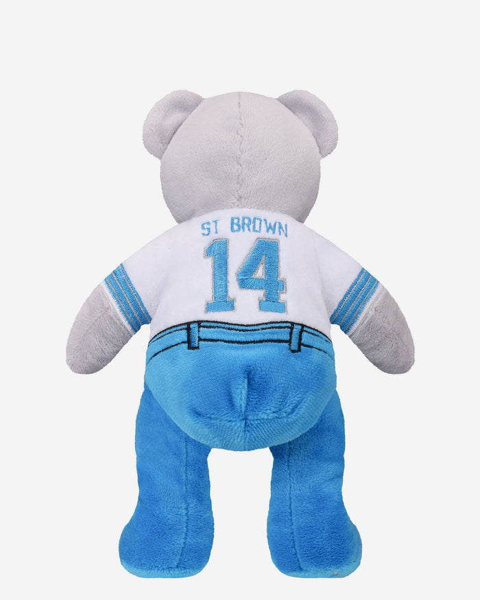 Amon-Ra St Brown Detroit Lions Away Uniform Team Beans Embroidered Player Bear FOCO - FOCO.com