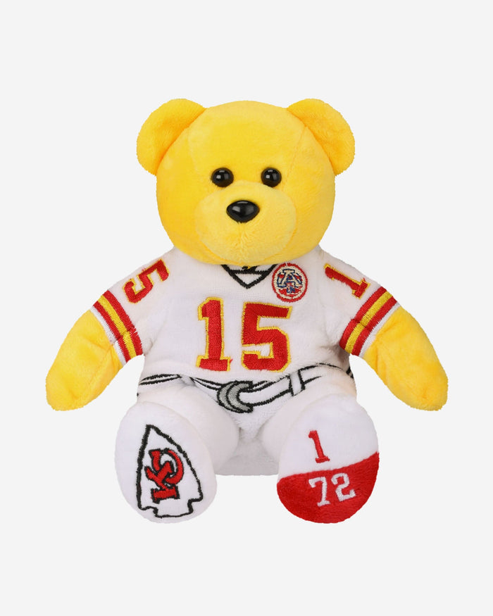 Patrick Mahomes Kansas City Chiefs Away Uniform Team Beans Embroidered Player Bear FOCO - FOCO.com