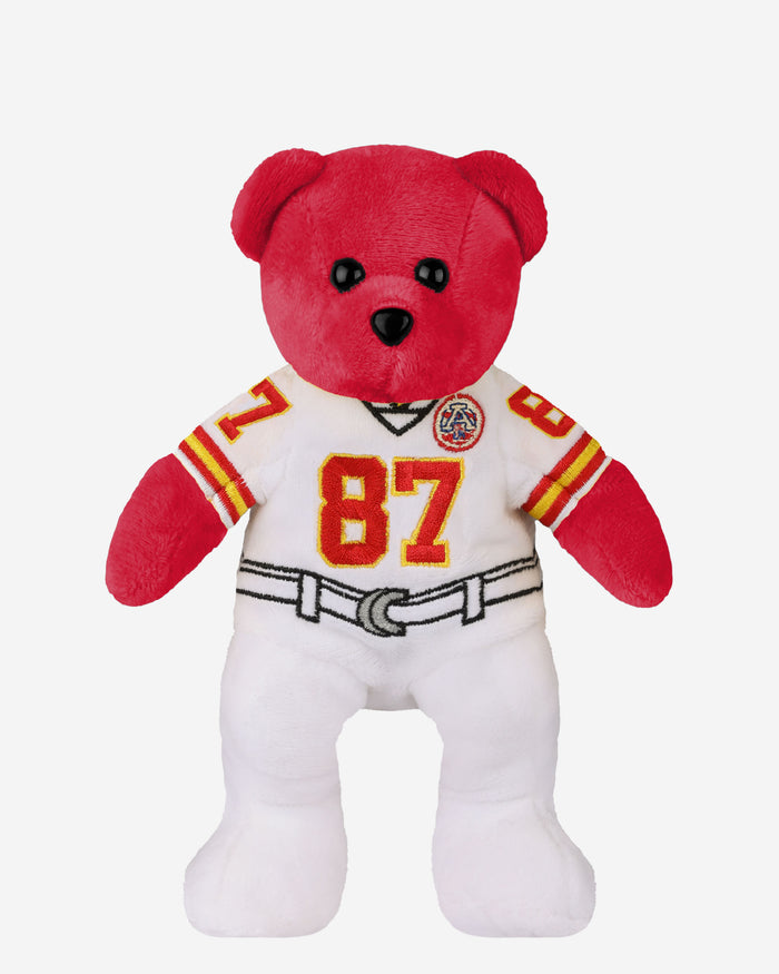 Travis Kelce Kansas City Chiefs Away Uniform Team Beans Embroidered Player Bear FOCO - FOCO.com