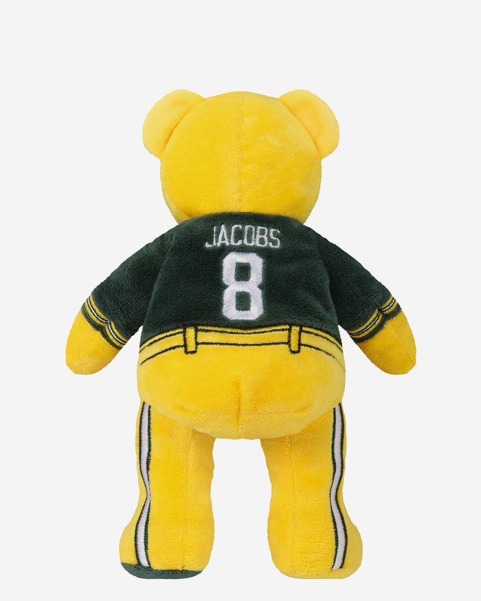 Josh Jacobs Green Bay Packers Team Beans Embroidered Player Bear FOCO - FOCO.com