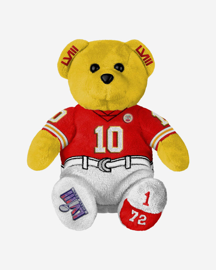 Isiah Pacheco Kansas City Chiefs Super Bowl LVIII Champions Team Beans Embroidered Player Bear FOCO - FOCO.com