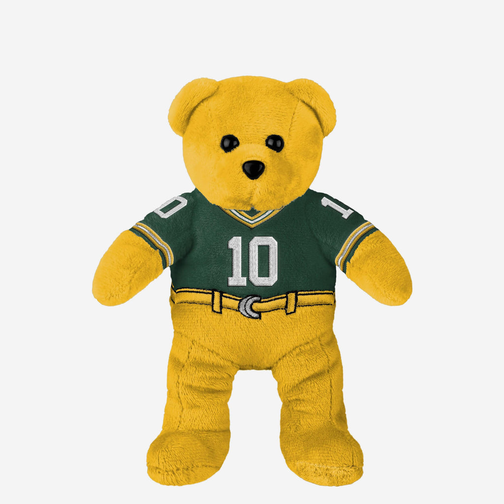 Jordan Love Green Bay Packers Team Beans Embroidered Player Bear FOCO