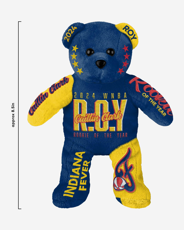 Caitlin Clark Indiana Fever 2024 Rookie Of The Year Team Beans Player Embroidered Bear FOCO - FOCO.com