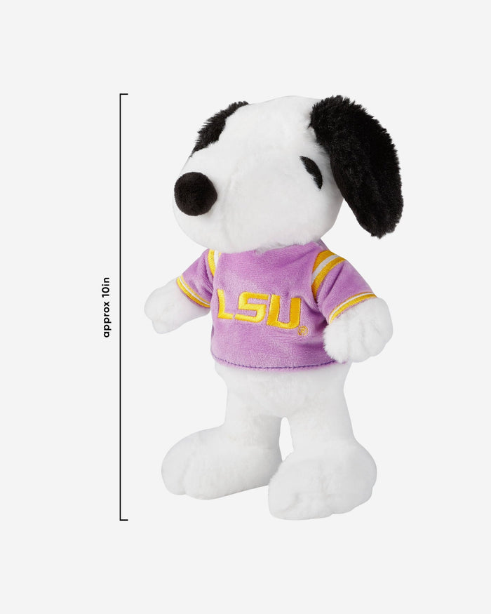 LSU Tigers Snoopy Peanuts Team Jersey Plush FOCO - FOCO.com