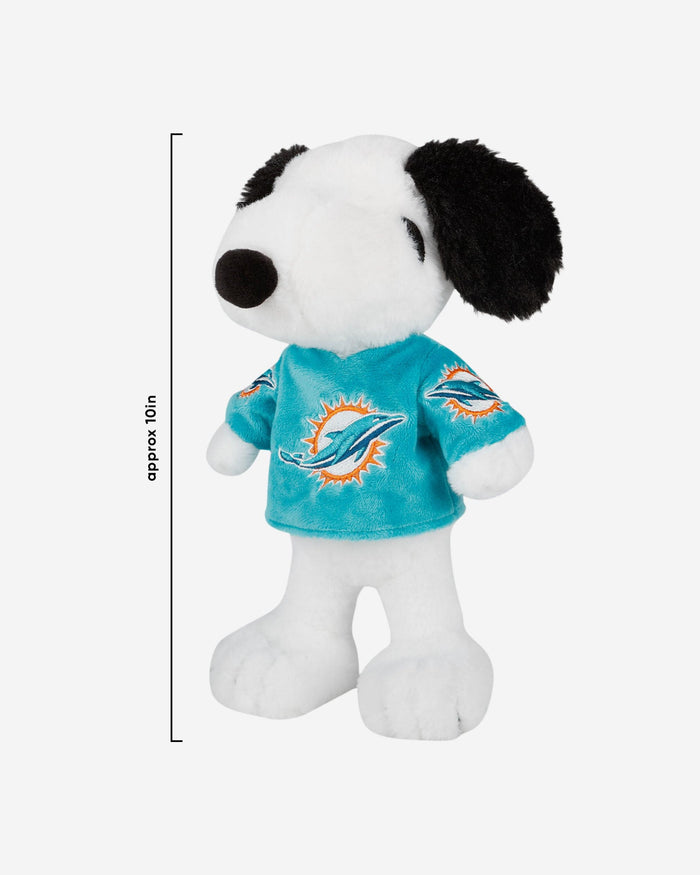 Miami Dolphins Snoopy Peanuts Team Jersey Plush FOCO - FOCO.com