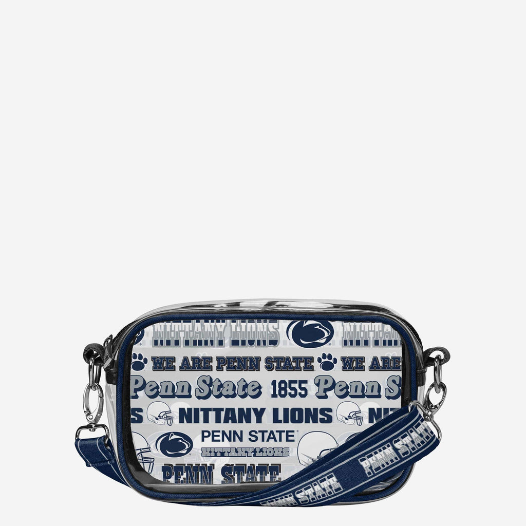 Penn State Nittany Lions Repeat Retro Print Clear Crossbody Bag FOCO - FOCO.com