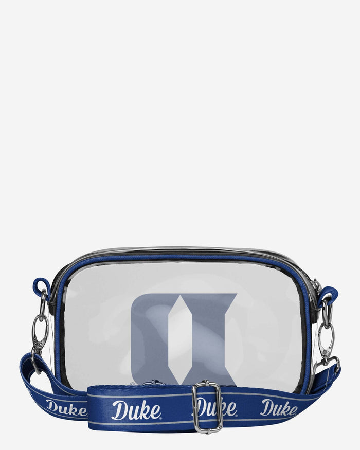 Duke Blue Devils Team Stripe Clear Crossbody Bag FOCO - FOCO.com