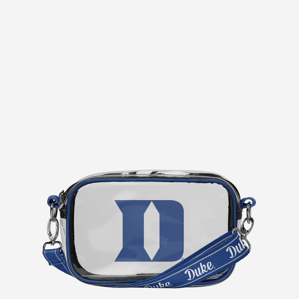 Duke Blue Devils Team Stripe Clear Crossbody Bag FOCO - FOCO.com