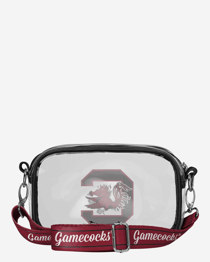 South Carolina Gamecocks Team Stripe Clear Crossbody Bag FOCO - FOCO.com