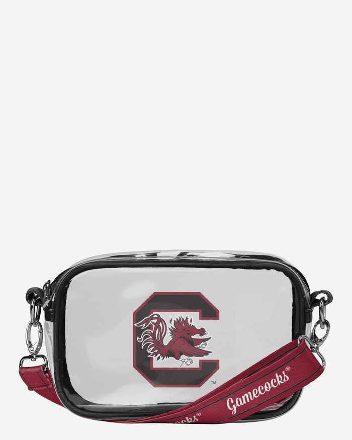 South Carolina Gamecocks Team Stripe Clear Crossbody Bag FOCO - FOCO.com