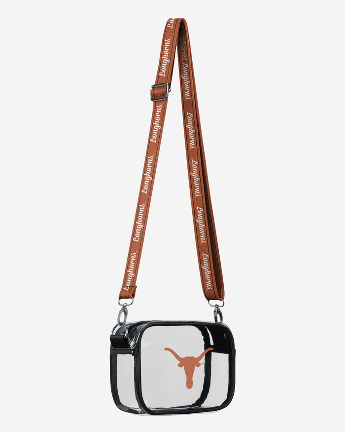 Texas Longhorns Team Stripe Clear Crossbody Bag FOCO - FOCO.com