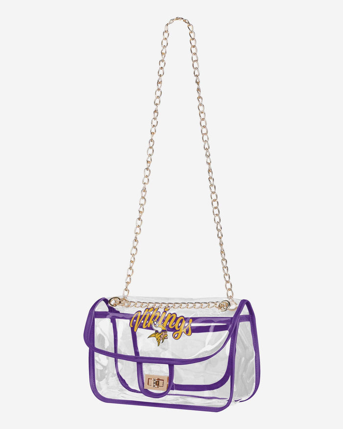 Minnesota Vikings Clear Crossbody Chain Bag FOCO - FOCO.com