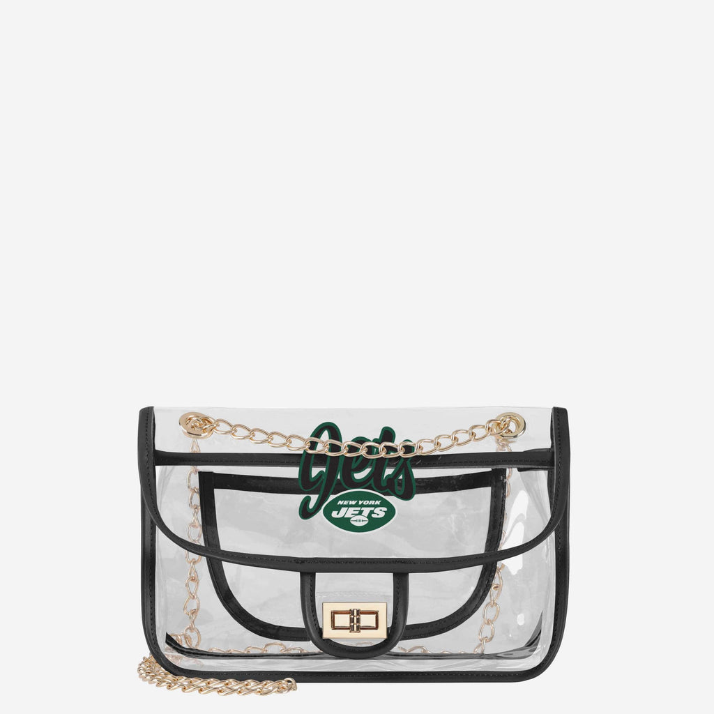 New York Jets Clear Crossbody Chain Bag FOCO - FOCO.com