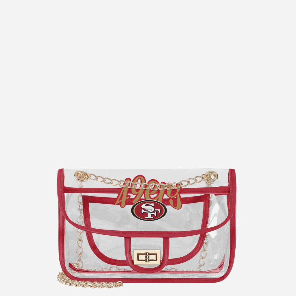 San Francisco 49ers Clear Crossbody Chain Bag FOCO - FOCO.com