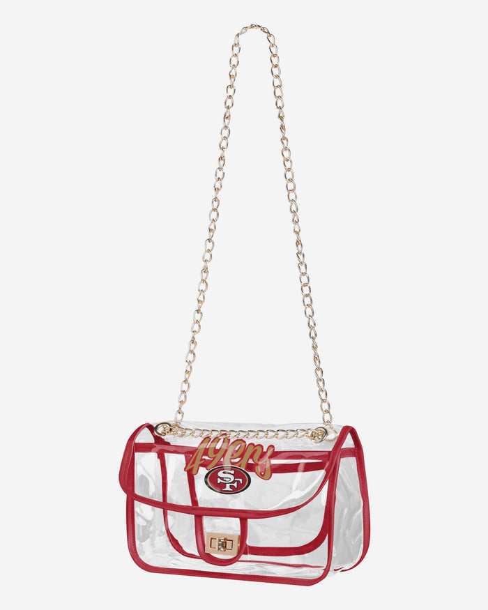 San Francisco 49ers Clear Crossbody Chain Bag FOCO - FOCO.com