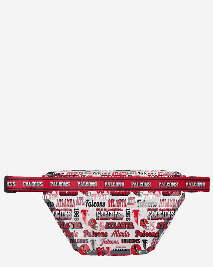 Atlanta Falcons Repeat Retro Print Clear Fanny Pack FOCO - FOCO.com