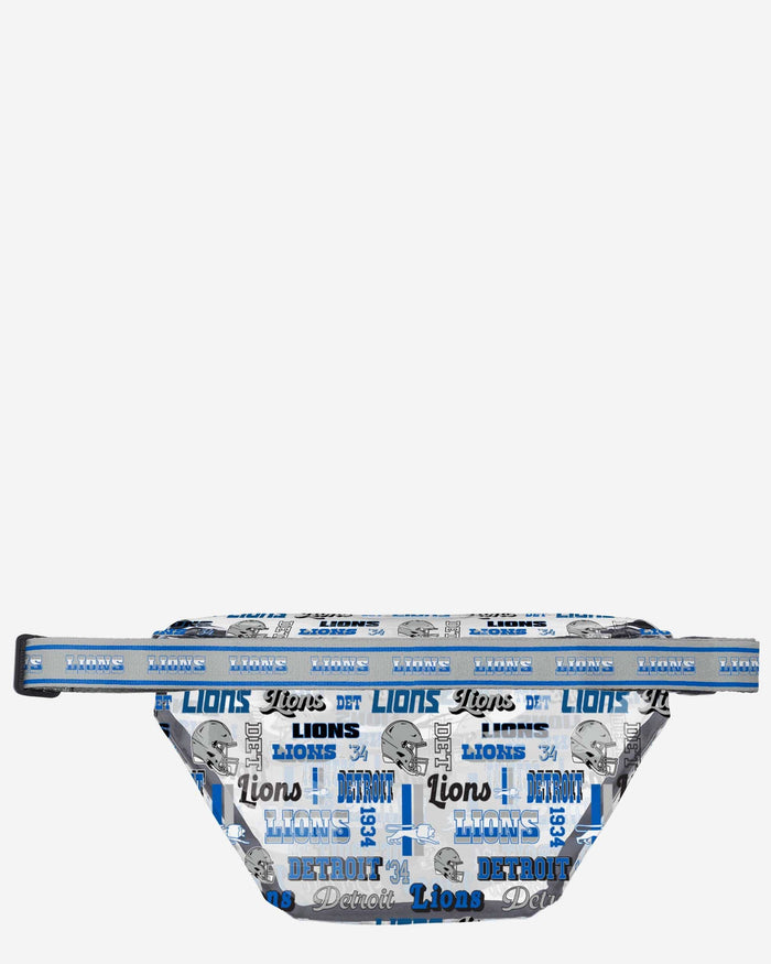 Detroit Lions Repeat Retro Print Clear Fanny Pack FOCO - FOCO.com