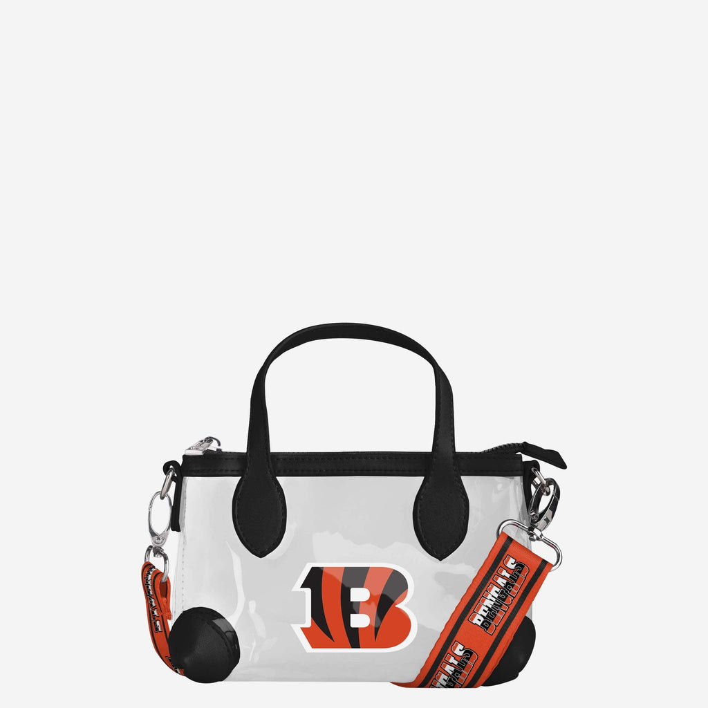 Cincinnati Bengals Big Logo Clear Crossbody Mini Purse FOCO - FOCO.com