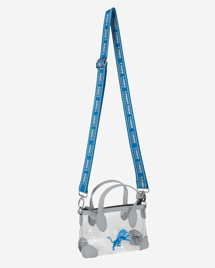 Detroit Lions Big Logo Clear Crossbody Mini Purse FOCO - FOCO.com