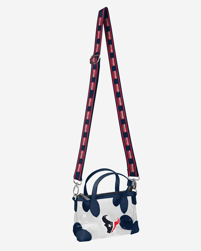 Houston Texans Big Logo Clear Crossbody Mini Purse FOCO - FOCO.com