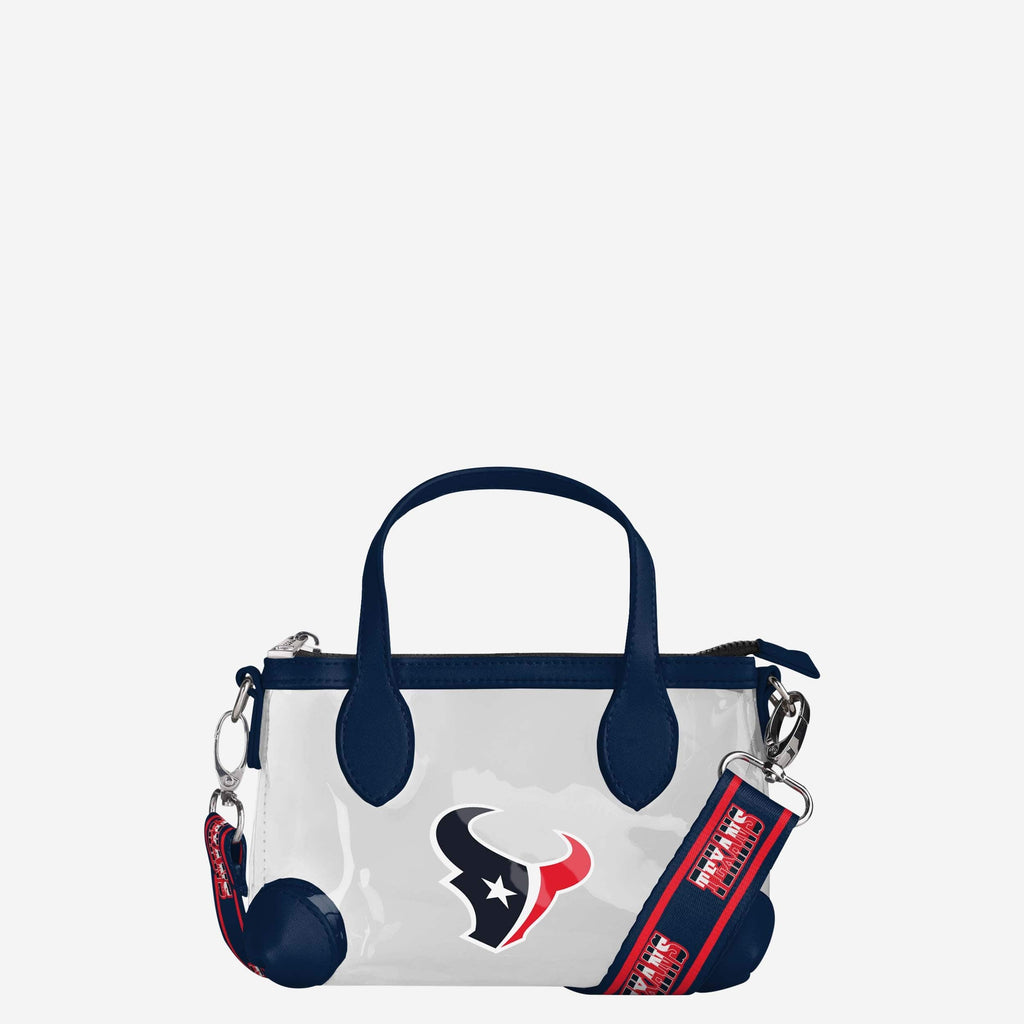 Houston Texans Big Logo Clear Crossbody Mini Purse FOCO - FOCO.com