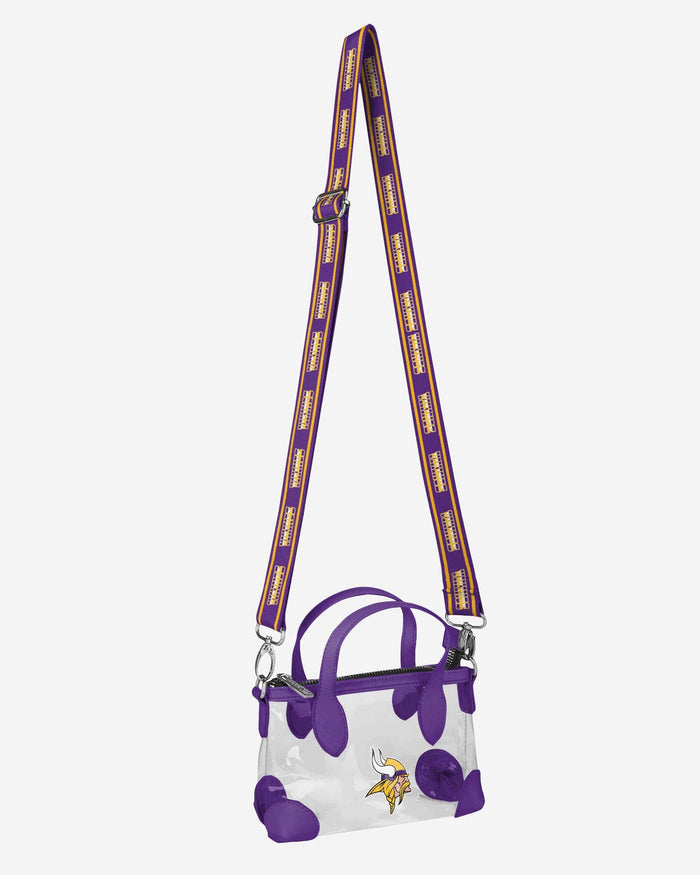 Minnesota Vikings Big Logo Clear Crossbody Mini Purse FOCO - FOCO.com