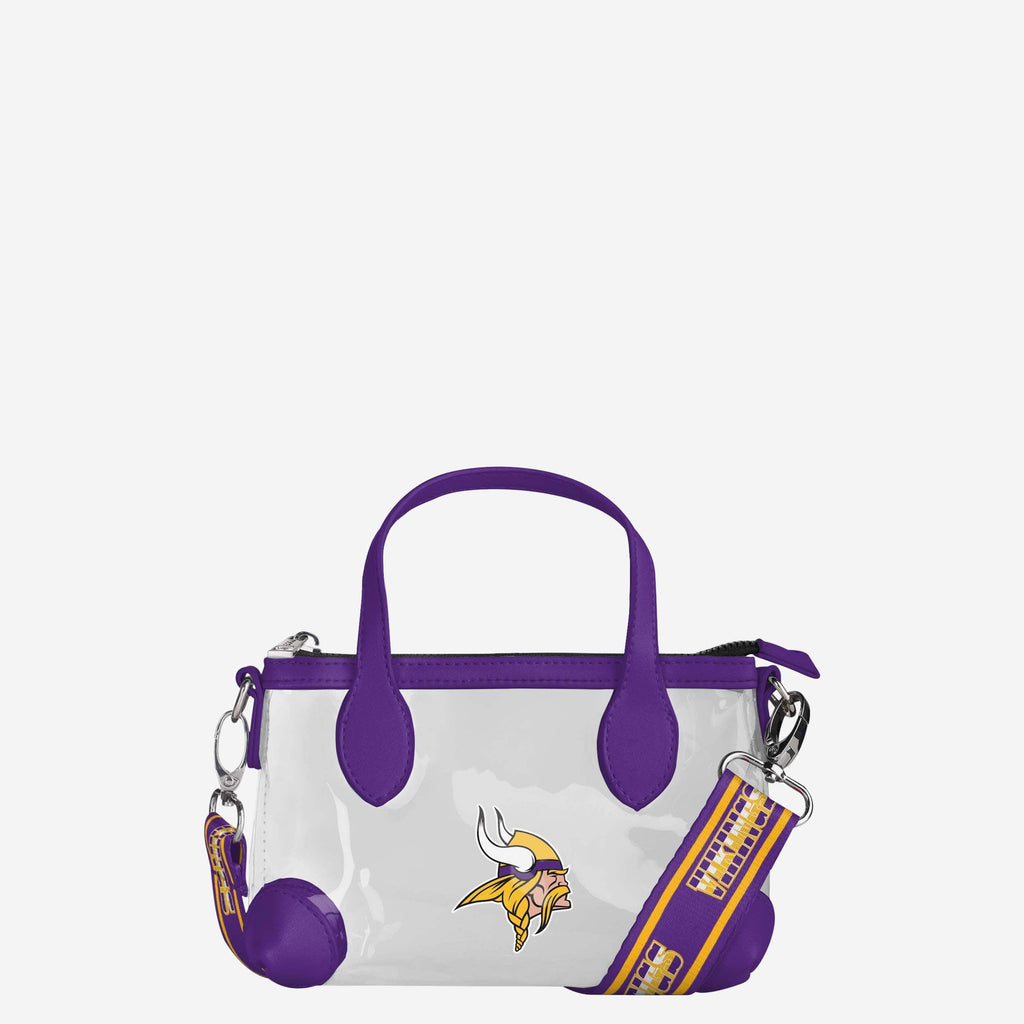 Minnesota Vikings Big Logo Clear Crossbody Mini Purse FOCO - FOCO.com