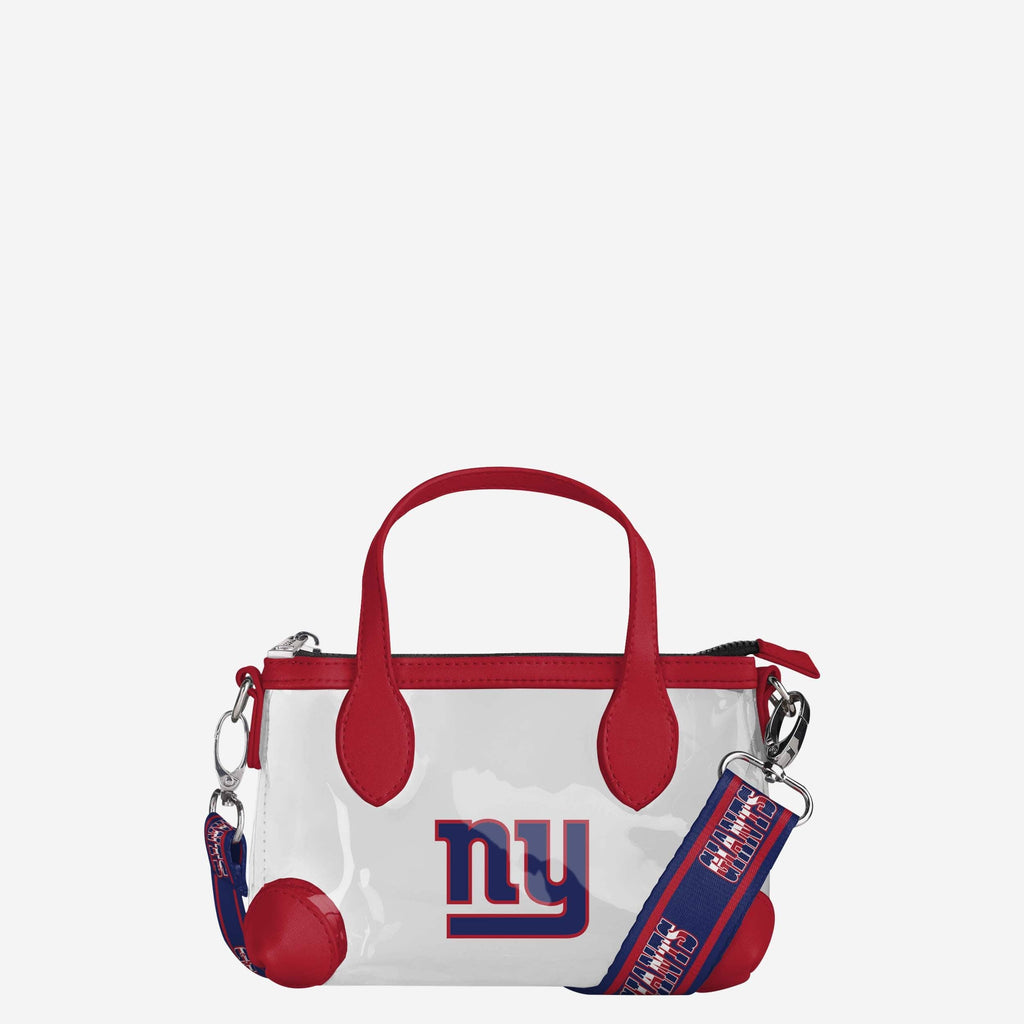 New York Giants Big Logo Clear Crossbody Mini Purse FOCO - FOCO.com