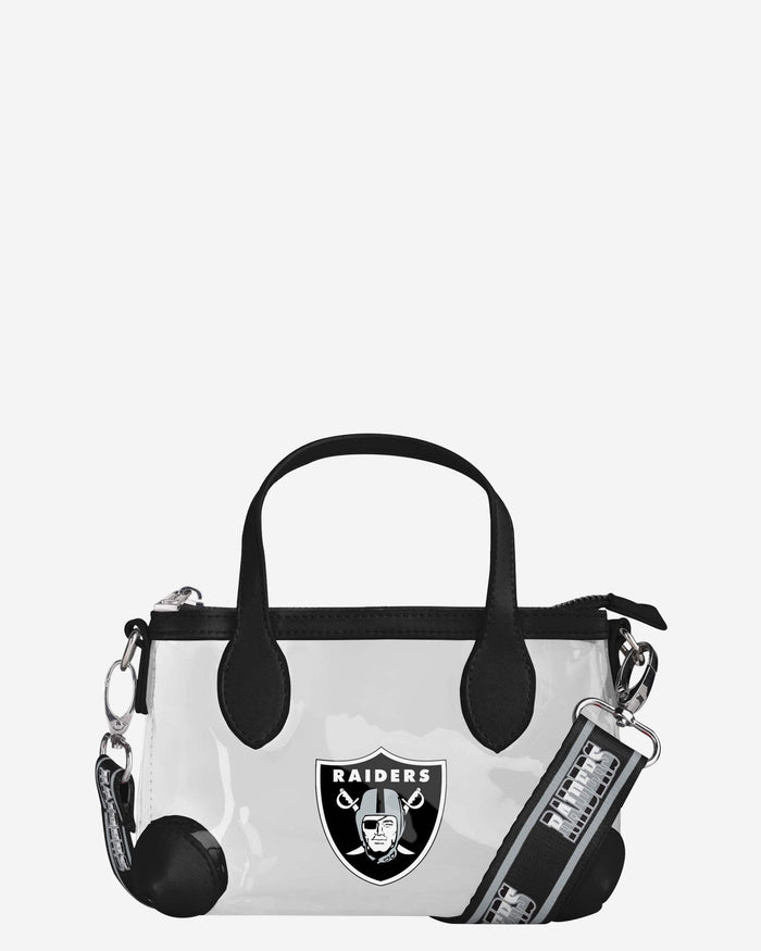 Las Vegas Raiders Big Logo Clear Crossbody Mini Purse FOCO - FOCO.com