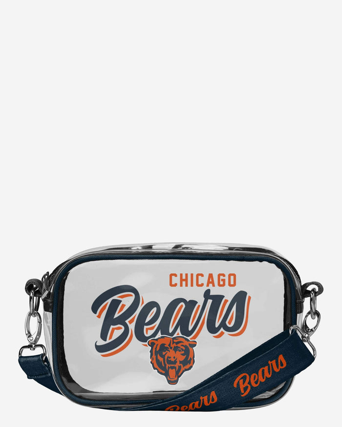 Chicago Bears Monty Script Clear Crossbody Bag FOCO - FOCO.com