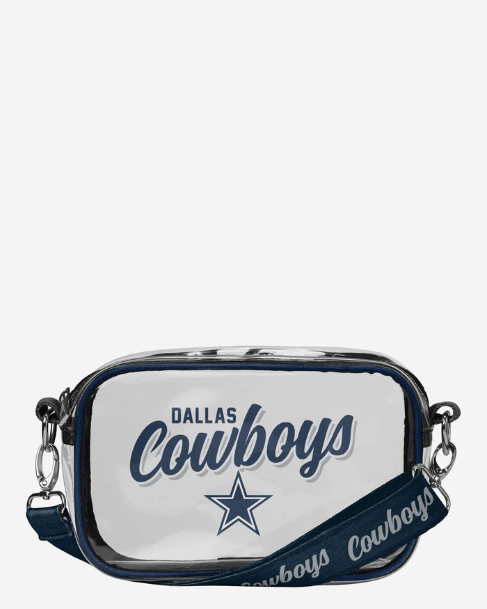 Dallas Cowboys Monty Script Clear Crossbody Bag FOCO - FOCO.com