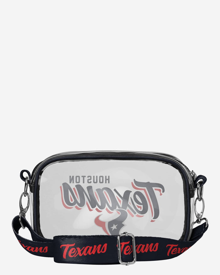 Houston Texans Monty Script Clear Crossbody Bag FOCO - FOCO.com